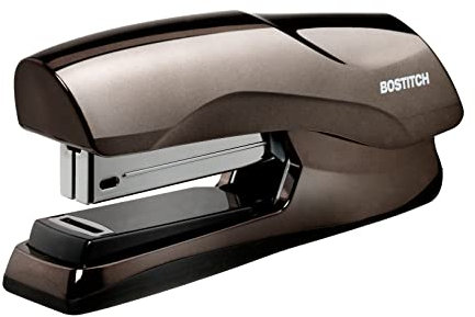 Bostitch Office Strapazierfähiges Heftgerät mit 40 Blättern, kleine Heftgerätgröße, passt in die Handfläche, schwarzes Chrom