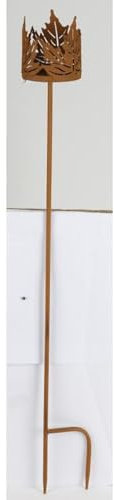 BURI Gartenstecker Kerzenhalter Blätter 90 cm Dekoration Erdspieß Stab Figur Metall