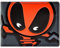 Deadpool Mercenario dei Cartoni con Spada Portafoglio/Portamonete a Due Ante con ID & Porta-Carte, Grigio