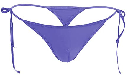 Celucke Perizoma da uomo Mini perizoma sexy T Pants G-Strings Thong Slips Lettera Intimo Casual G-Tanga Mutande Strings Traspirante T-Back Lingerie Tangaslip, viola., Taglia unica