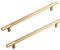 FVIZAL Gold Cabinet Handles, 2 Pcs, 214 Mm, Modern Vintage Handles for Kitchen Cupboards & Chest of Drawers - Gold Colour