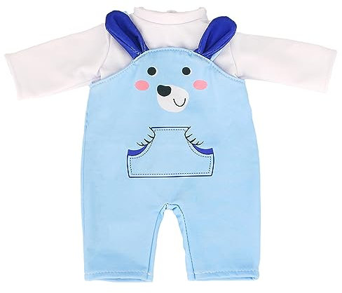 COSDOLL Puppenkleidung für Babypuppen 35-45 cm, Schön Strampler mit Kapuze und Rock für Puppen Jungen und Mädchen (D, 35-40cm)