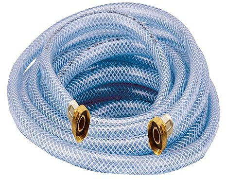 Heizungs Heizkörper Radiator Sanitär Füllschlauch Wasser Schlauch 3/4 Anschluss - PN 8 bar (10 m, transparent)