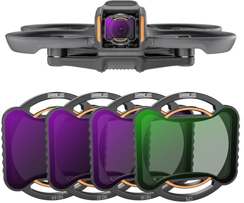 STARTRC Avata 2 ND Filter Set, 4-Pack CPL ND16 ND32 ND64 Neutraldichte Kamera Objektiv Filter Kompatibel für DJI Avata 2, Multi beschichtetes HD optisches Glas