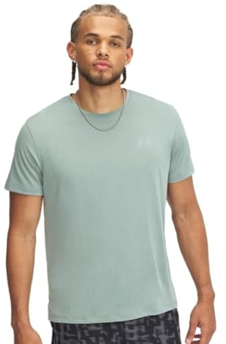 Under Armour Herren Launch Shortsleeve Laufbekleidung Laufshirt Green/Silica Green - Grün L