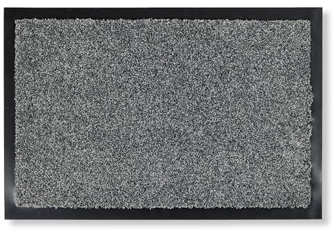 Carpido Hochwertige Fußmatte Innen & Außen - anthrazit - 40 x 60 cm - rutschfeste Schmutzfangmatte wetterfest - Strapazierfähiger Läufer Eingangsbereich, Flur