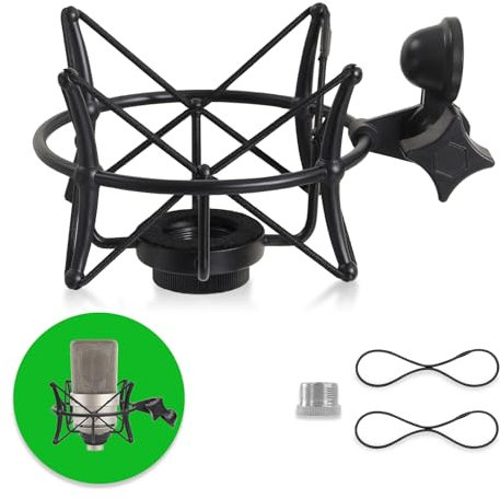 ZibugZag Microphone Shock Mount for Condenser Microphones, Compatible with Neumann TLM 103/102, M147/149, and More