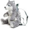 Uni-Toys - Rucksack aus Plüsch (Husky) - 35 cm (Höhe) - Plüschtier, Kuscheltier