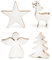 Logbuch-Verlag Weihnachtsfiguren Set aus Holz 4 Stück Engel Baum Rentier Stern Weihnachten Dekoration zum Hinstellen
