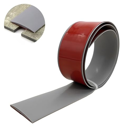 Übergangsprofil Selbstklebend, 4 cm, 5 cm, 7,6 cm Breit, Vinyl Bodenleiste, PVC Fußböden Abdeckleiste, Übergangsschiene Zum Verbinden Von Bodenlücken(Gray,7.6cm x 100cm)