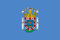 Bandera de Melilla, reforzada con 4 ojales, 150 x 90 cm (Melilla)