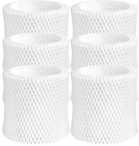 Roninby Ersatzfilter für Luftbefeuchter, kompatibel mit Baldachin, Nachttisch und Kinderzimmer-Luftbefeuchter, Zellstoff- und Papierfilter, 6 Stück