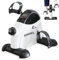 SPORTINATOR Mobility Mini Pedaltrainer | Heimtrainer für Beine & Arme | mit LCD-Display & einstellbarem Widerstand | rutschfest & kompakt | ideal für Fitness & Regeneration (Weiß)