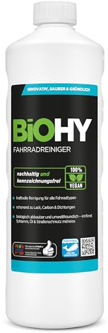 BiOHY Bicycle Cleaner (1 Litre Bottle) | Highly Effective Foam | Biodegradable | Ideal for E-Bikes and All Bicycles | Cleaning Spray