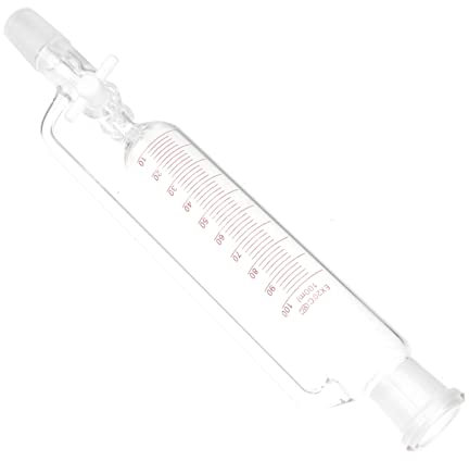 LAPYAPPE Imbuto Separatore Cilindrico in Vetro Dispositivo Distillazione Attrezzatura per Separare Liquidi Diversi