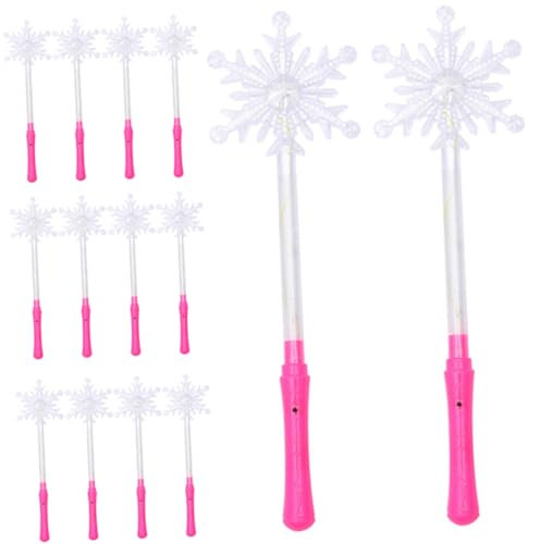 Abaodam 24stücke Leuchtende Schneeflocke Zauberstab Prinzessinnen-partydekorationen Spielzeug Für Verkleiden Und Spielen Bei Festivals Und Feiern