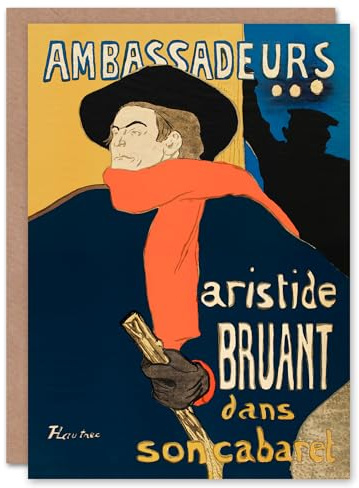 Artery8 Toulouse Lautrec Art Card Ambassadeurs Aristide Bruant