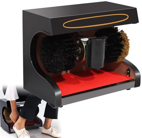 XHSMYXGS Máquina limpiabotas automática compacta, pulidora de Zapatos Comercial, pulidora de Zapatos pequeña de inducción, Ideal para Familia, Hotel, Banco