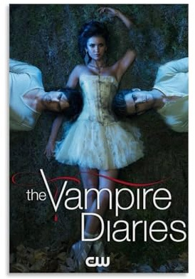 DGJSFC The Vampire Diaries Ölgemälde-Poster, Wandkunst, Poster, Leinwand, Gemälde, Dekoration, moderne Kunstdekoration, Zuhause, Schlafzimmer, ästhetisch, ungerahmt, 30 x 45 cm