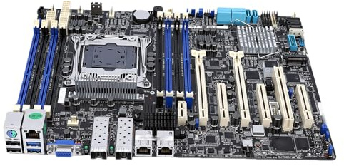 Plyisty Server-Motherboard für LGA2011-Sockel, Zwei 10 GbE-Gigabit-Netzwerkschnittstellen, DDR4-Computer-Mainboard, 7 PCIe 3.0, 1 X U.2, 1 X M.2 X4, Unterstützt SerialATA3.0