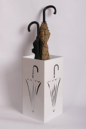 Regenschirmständer Design Umbrella Closed, 23 x 23 cm, weiß, Marke: Szagato, Made in Germany (Schirmständer, Schirmhalter, Regenschirmhalter)