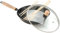 Oroley Thai, Eisen, 28 cm. Eisenthai Wok mit Glasdeckel. Abnehmbarer Griff, Metall, Schwarz