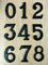 Securit Black Cast Iron Antique House Front Door Numbers 0-9 6