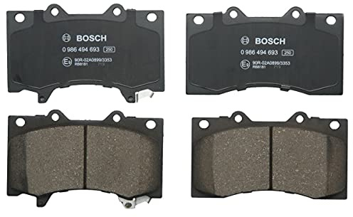 Bosch BP1688 - Brake Pads Car Front Axle - 1 Set of 4 Pads | Bosch Quality - Reduced Noise and Dust - ECE-R90 Certified - Copper-Free