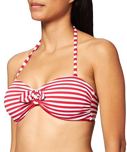 Sylvie Flirty Swimwear Damen Bikinioberteil Belda, Rot (Red/White Stripes 4300), 38 (Herstellergröße: 80B)
