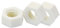 Tuerca hexagonal de plástico blanco Nylon M4, paquete de 100 (M4)
