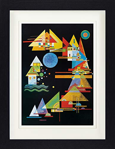 1art1 Wassily Kandinsky Poster Spitzen Im Bogen, 1927 Gerahmtes Bild Mit Edlem Passepartout | Wand-Bilder | Im Bilderrahmen 40x30 cm