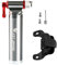 Lixada Bike Manuelle Inflator Fahrrad Radfahren CO2 Reifenfüller Tragbare Presta Schrader Twin Ventil Notfall Inflator Keine Patrone Enthalten (Silber)