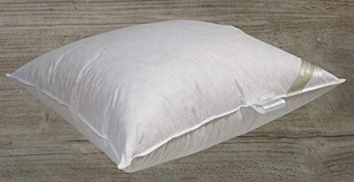 Betten Hofmann Exclusives Daunen Kopfkissen 80x80 cm, 850 g Füllgewicht, Daunenkissen, Kissen, prall gefüllt, 100% Daunen, 100% Natur,