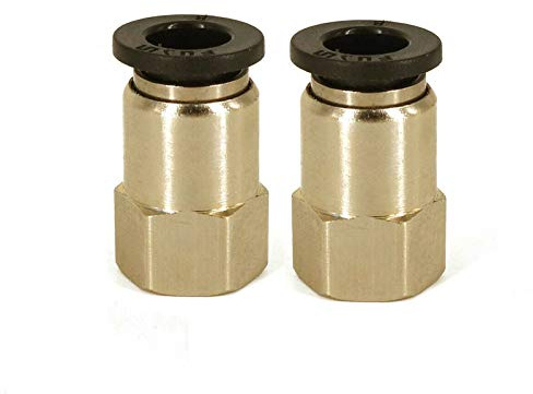 SENRISE Lot de 2 connecteurs pneumatiques droits pour raccord de tube d'air - Pour connexion rapide de tuyauterie d'air - Outils pneumatiques (10 mm à G1/8)