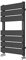 Requena Heated Towel Rail, Anthracite Grey Bathroom Ladder Radiator, Flat Design, 650x400