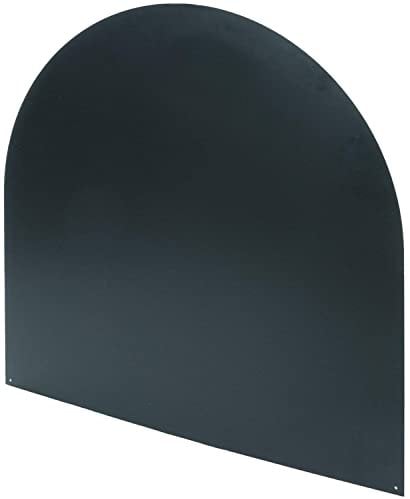Pedana salvapavimento nera semitonda stufa a legna e pellet cm.84x84