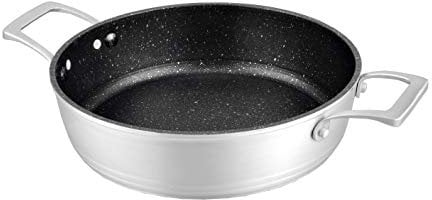 Bastilipo - Cazuela honda aluminio fundido, antiadherente a la piedra, Titanium pro 28CA,