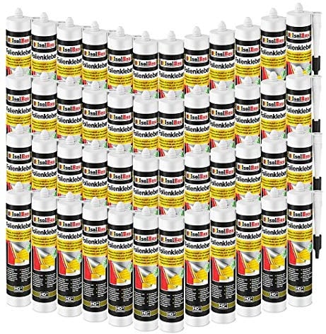 Isolbau Profi Folienkleber - 48 x 450 g Bauelastischer 1K Klebe-Dichtstoff zur Verklebung von Kunststofffolie, Dampfbremsen & Dampfsperren