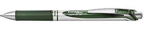 Pentel EnerGel XM BL77 Gelschreiber mit Druckmechanik, waldgrün (1 Stück)