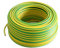 Aderleitung -Verdrahtungsleitung - Erdungskabel - Einzelader flexibel - PVC Leitung - H07 V-K 16 mm² - Farbe: gelb/grün 10m/25m/50m/100 m frei wählbar (25 Meter)