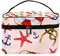 Seestern-Seil Rettungsring Reise Make-up Tasche Große Kosmetiktasche Make-up Fall Organizer Reißverschluss Kulturtasche für Frauen Mädchen