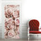 A.Monamour Türtapete Selbstklebend Türfolie Türposter 3D Romantischer Vintage Rosa Rosen Hintergrund Vinyl Folie Türdeko Tapete Wandbild Türaufkleber Türtattoo 85 x 200 cm