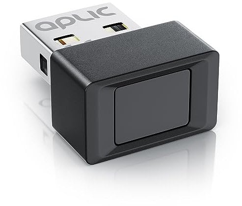 CSL - USB Fingerabdrucksensor Fingerabdruckleser - Fingerprint Reader - Windows 8 10 11 Hello – unterstützt bis zu 10 IDs – USB - Plug & Play – Finger Scanner