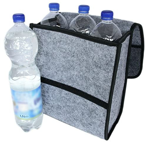 Recambo graue Filz Kofferraum Tasche Werkzeugtasche mit Klett 26 x 14,5 x 33 cm