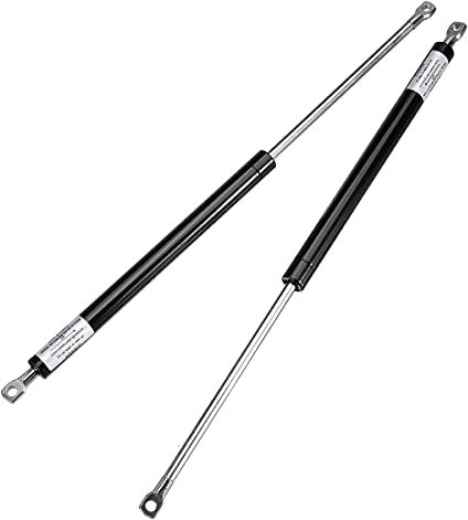 2 Stück 340mm Universal Gasdruckfedern, 50N/100/150/200/250/300/350/400/450/500/550/600/650/700/750/800/850/900/950/1000/1100/1200/1300/1400/1500N für Auto, Wohnmobil, Schrank, Bett, Fenster, Schiff.
