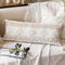 BlissBlush Lendenkissenbezug, 35,6 x 91,4 cm, Boho-Stil, strukturiert, neutrales Beige
