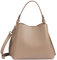 usha WHITE LABEL Damen Schultertasche, Taupe
