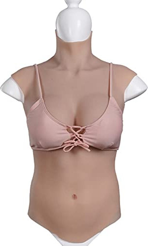 Artificial Breastplate Mastectomy Crossdressers Transgender Cotton Filled H Cup Breastplate Crossdressers Breastplates Transgender Self adhesive Artificial Breastplates Transgender, Tan