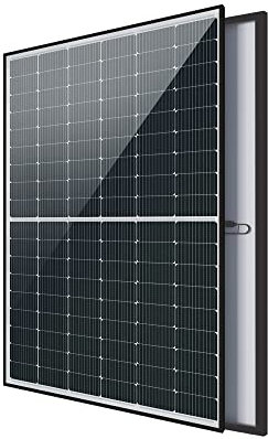 LEICKE Panneau Solaire 400 W 31,6 V avec 108 cellules monocristallines très efficaces, étanchéité IP68 et Excellente résistance PID, Panneau Solaire monocristallin pour Maison, Jardin, Bateau