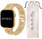 Compatible Apple Watch Band - Stainless Steel iWatch Strap for Women - Series 1-10, SE & Ultra (38MM / 40MM / 41MM, Gold) - Honeycomb